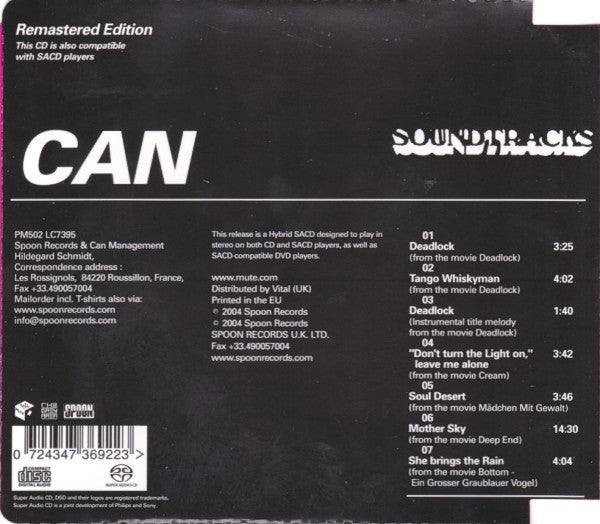 Can : Soundtracks (SACD, Hybrid, Album, RE, RM)
