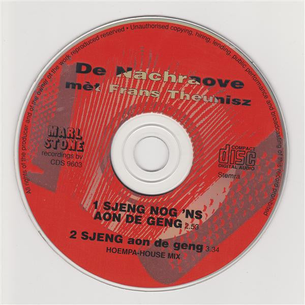 De Nachraove Mèt Frans Theunisz : Sjeng Nog 'ns Aon De Geng (CD, Single)