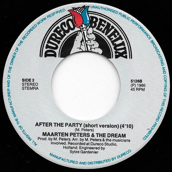 Maarten Peters & The Dream : After The Party (7", Single)