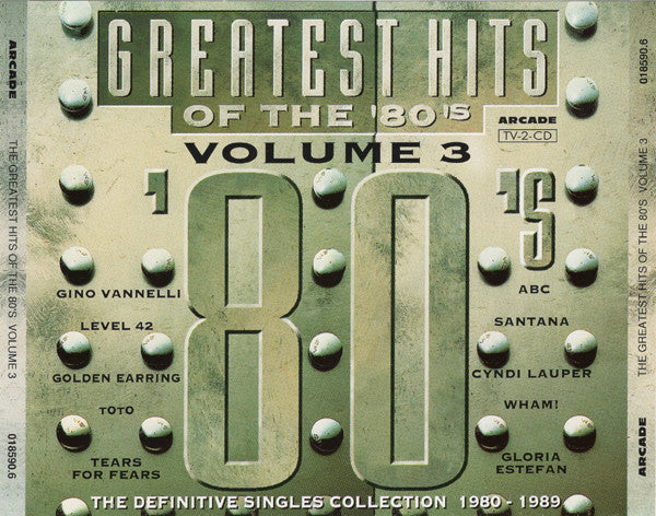 Various : Greatest Hits Of The '80's Volume 3 - The Definitive Singles Collection 1980 - 1989 (2xCD, Comp)