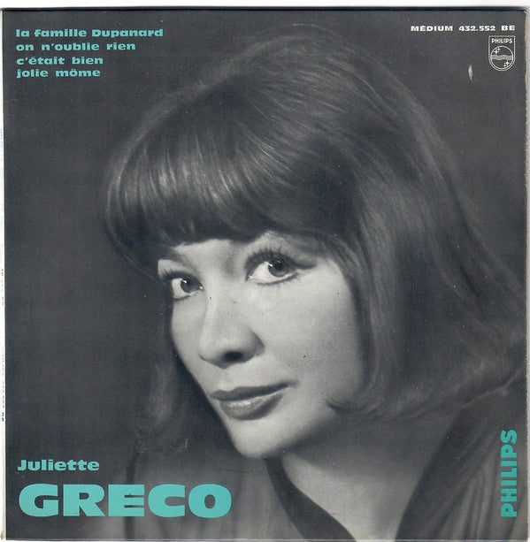 Juliette Gréco : 12e Série (7", EP, Mono)