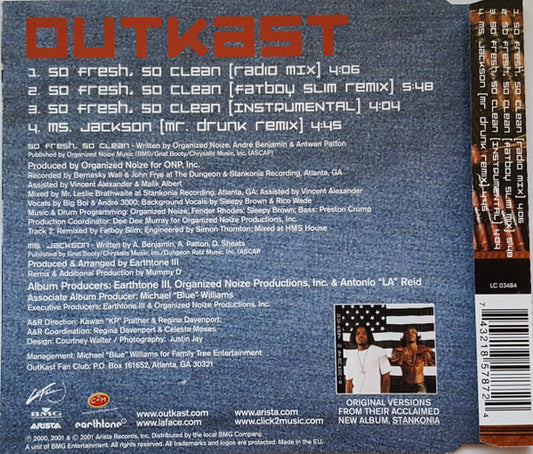 OutKast : So Fresh, So Clean (CD, Single)