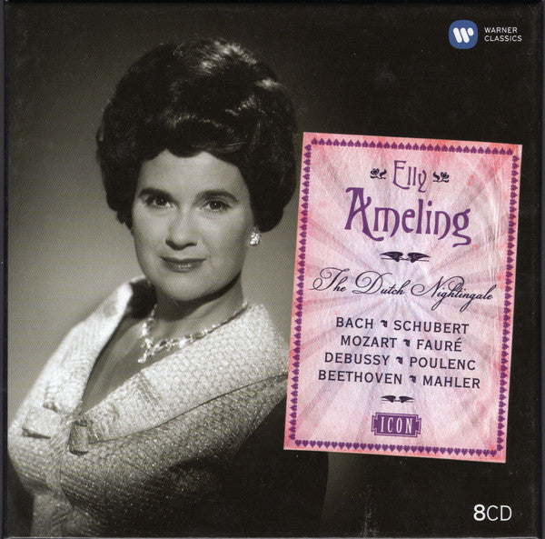 Elly Ameling - Johann Sebastian Bach, Franz Schubert, Wolfgang Amadeus Mozart, Gabriel Fauré, Claude Debussy, Francis Poulenc, Ludwig van Beethoven, Gustav Mahler : The Dutch Nightingale (8xCD + Box, Comp, RE)