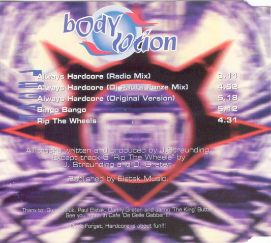 Bodylotion : Always Hardcore (CD, Maxi)