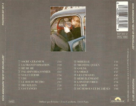 Dick Annegarn : Best Of Bruxelles (CD, Comp)