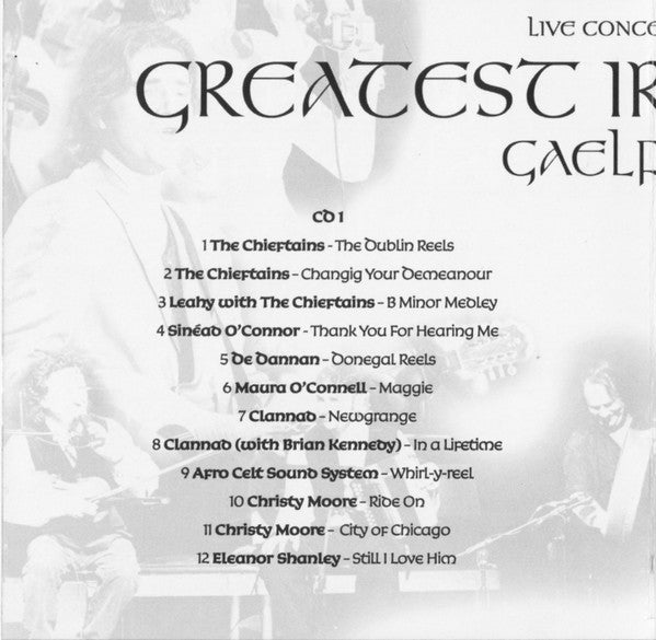 Various : Live Concert Of The Greatest Irish Artists - Gaelforce (2xCD, Album, Liv)