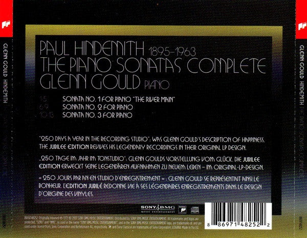 Glenn Gould - Paul Hindemith : The Piano Sonatas Complete, Nos. 1, 2 And 3 (CD, RE)