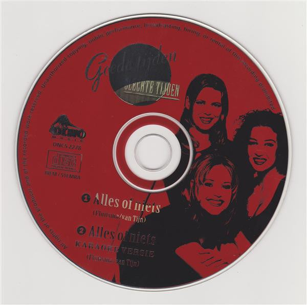 Linda, Roos & Jessica : Alles Of Niets (CD, Single)