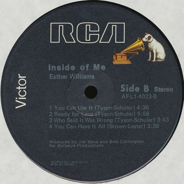 Esther Williams : Inside Of Me (LP, Album)
