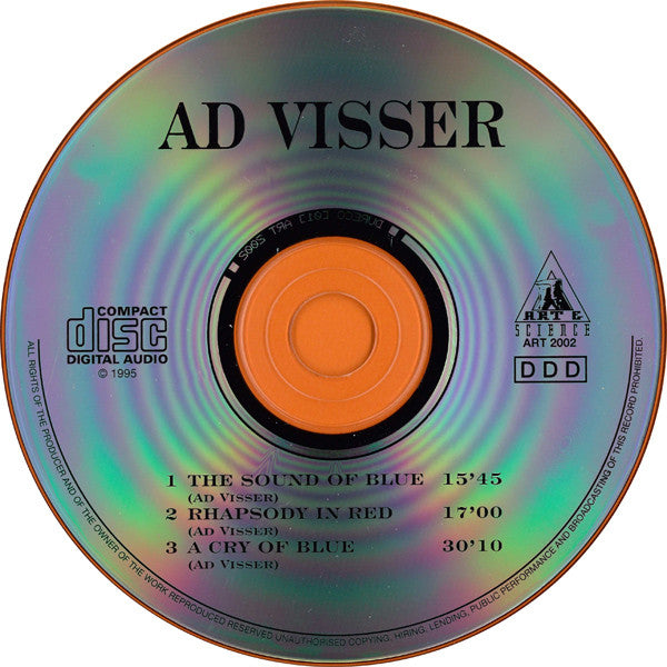 Ad Visser : A Cry Of Blue (CD, Album)