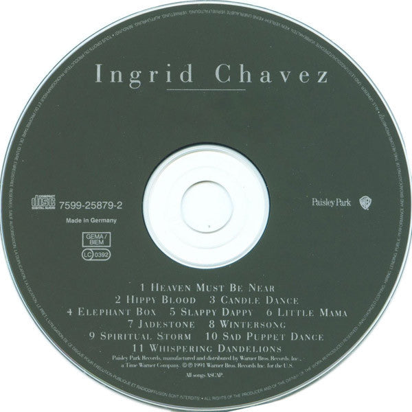 Ingrid Chavez : May, 19, 1992 (CD, Album)