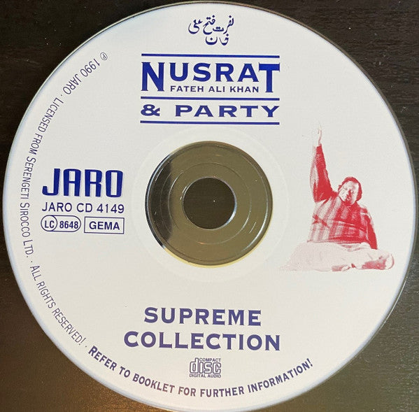 Nusrat Fateh Ali Khan & Party : Supreme Collection (CD, Album, RE)