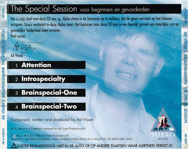 Ad Visser : Brainsessions The Special Session (CD, Album)