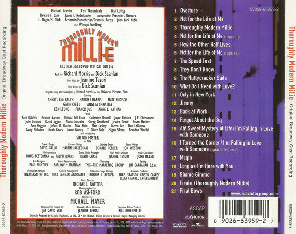 "Thoroughly Modern Millie" Original Broadway Cast : Thoroughly Modern Millie (Original Broadway Cast Recording) (CD, Album)