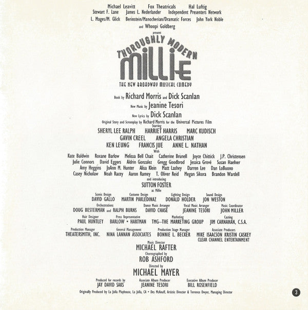 "Thoroughly Modern Millie" Original Broadway Cast : Thoroughly Modern Millie (Original Broadway Cast Recording) (CD, Album)