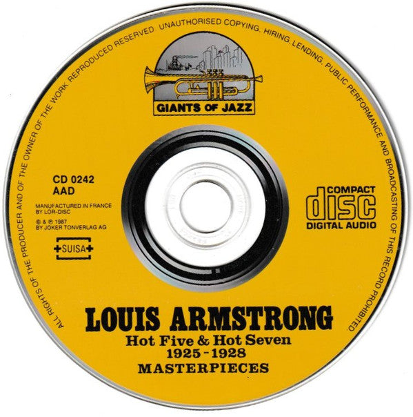 Louis Armstrong : Hot Five & Hot Seven 1925-1928 (CD, Comp)
