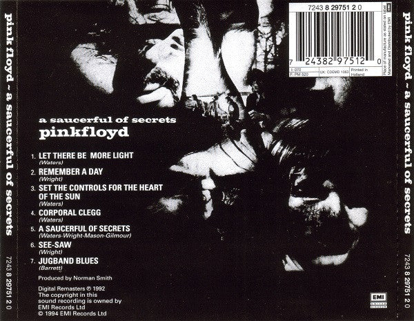 Pink Floyd : A Saucerful Of Secrets (CD, Album, RE, RM, RP)