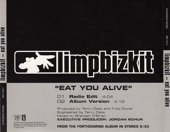 Limp Bizkit : Eat You Alive (CDr, Single, Promo)