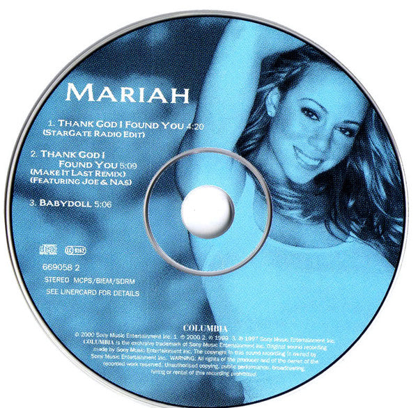 Mariah Carey : Thank God I Found You (CD, Single)