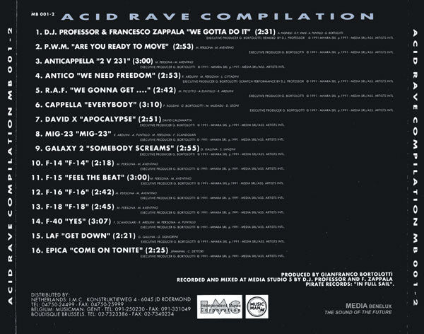 Various : Acid Rave Compilation (CD, Comp, P/Mixed)