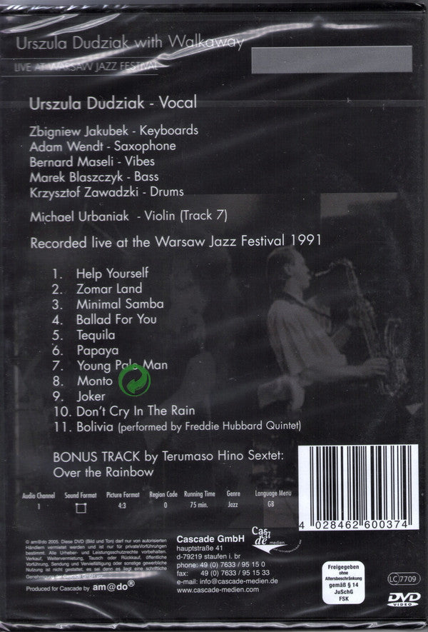 Urszula Dudziak With Walk Away : Live At Warsaw Jazz Festival (DVD-V)