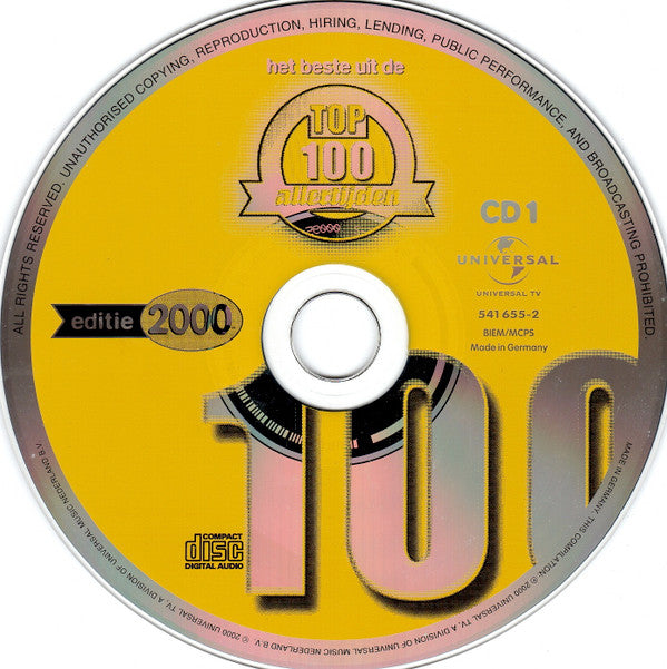 Various : Het Beste Uit De Top 100 Allertijden - Editie 2000 (2xCD, Comp)