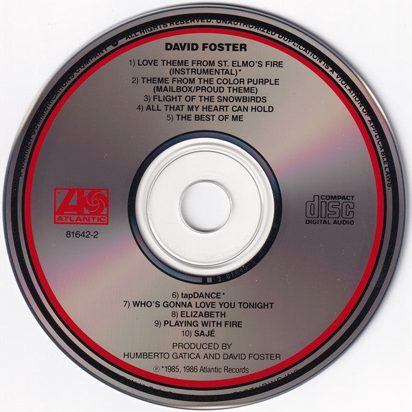 David Foster : David Foster (CD, Album, RP)
