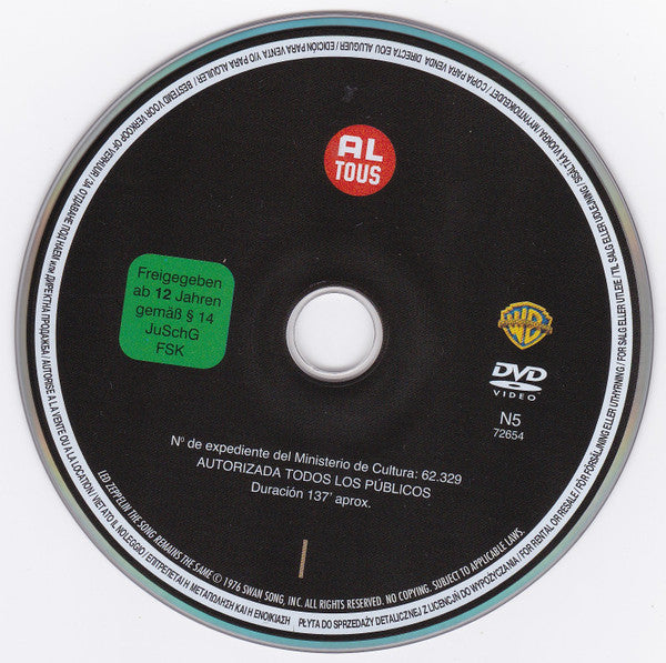 Led Zeppelin : The Song Remains The Same (2xDVD-V, Copy Prot., RE, RM, Multichannel, Spe)