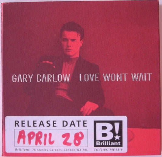 Gary Barlow : Love Won't Wait (CD, Single, Promo, Pic)