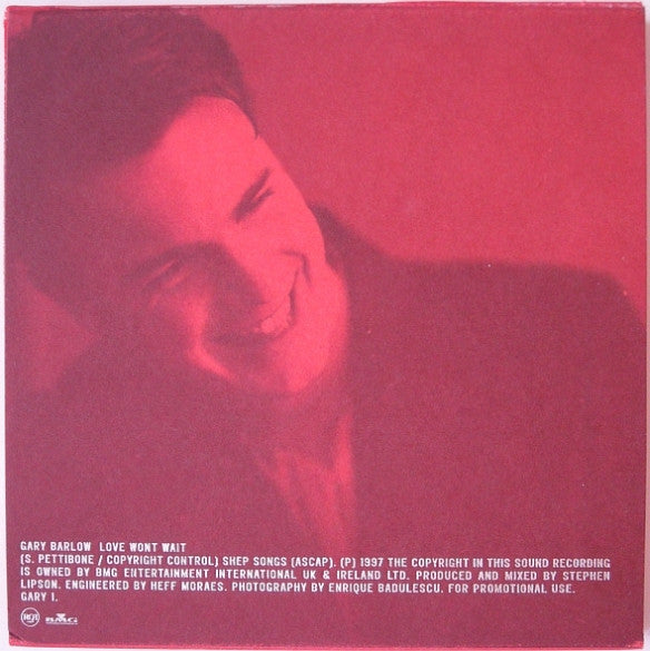 Gary Barlow : Love Won't Wait (CD, Single, Promo, Pic)