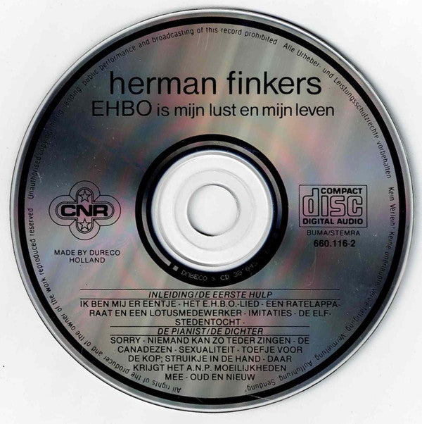 Herman Finkers : EHBO Is Mijn Lust En Mijn Leven (CD, Album)