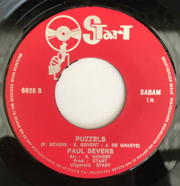 Paul Severs : Irina / Puzzles (7", Single, Red)