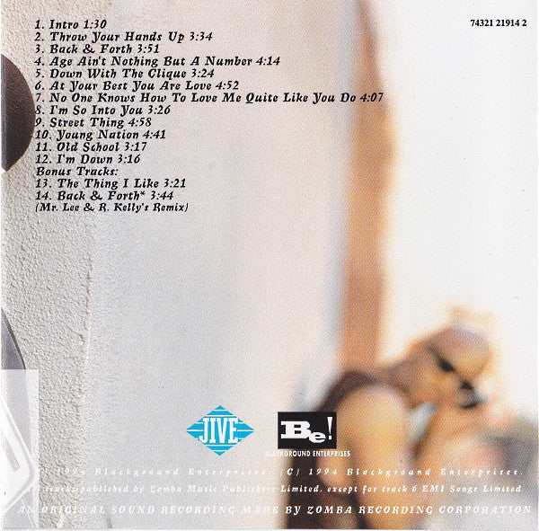 Aaliyah : Age Ain't Nothing But A Number (CD, Album)