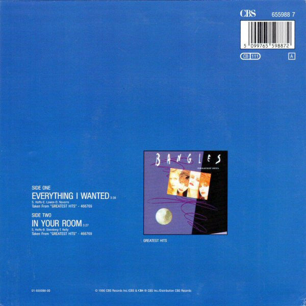 Bangles : Everything I Wanted (7", Single)