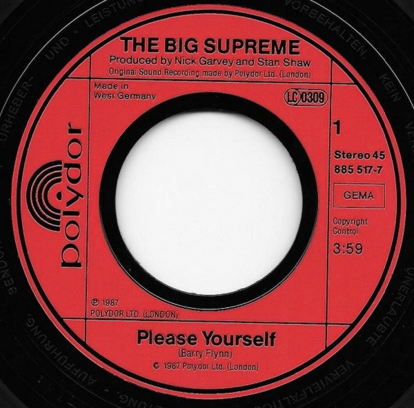 The Big Supreme : Please Yourself (7", Single)