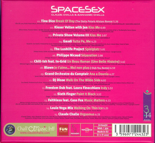 Claude Challe & Jean-Marc Challe : SpaceSex (CD, Comp, Mixed)