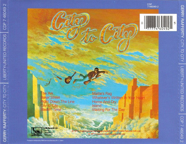 Gerry Rafferty : City To City (CD, Album, RE)