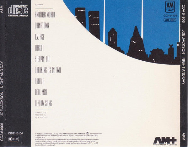 Joe Jackson : Night And Day (CD, Album, RE)