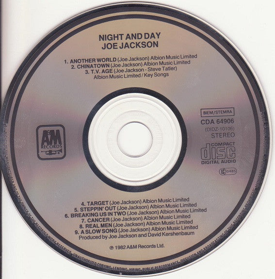 Joe Jackson : Night And Day (CD, Album, RE)
