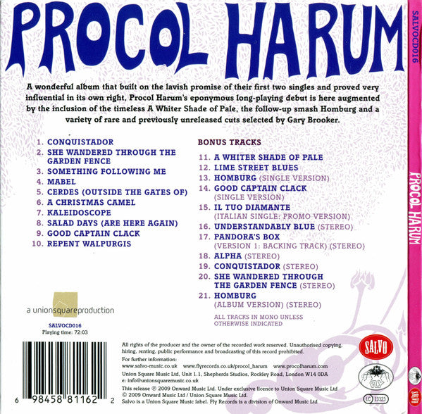 Procol Harum : Procol Harum (CD, Album, RE, RM, Dig)