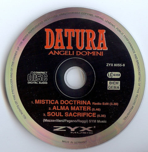 Datura : Angeli Domini (CD, Maxi)