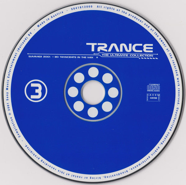 Various : Trance - The Ultimate Collection - Summer 2001 (4xCD, Comp, Mixed)