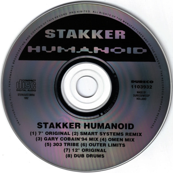 Humanoid : Stakker Humanoid 92 (CD, Maxi)