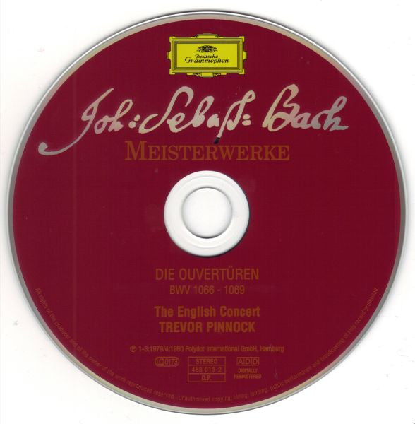 Johann Sebastian Bach, The English Concert, Trevor Pinnock : Die Ouvertüren BWV 1066-1069 (The Orchestral Suites) (CD, Comp)