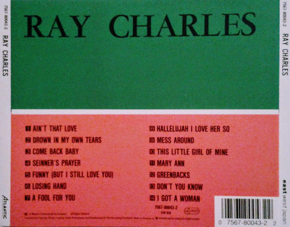 Ray Charles : Ray Charles (CD, Album, RE)