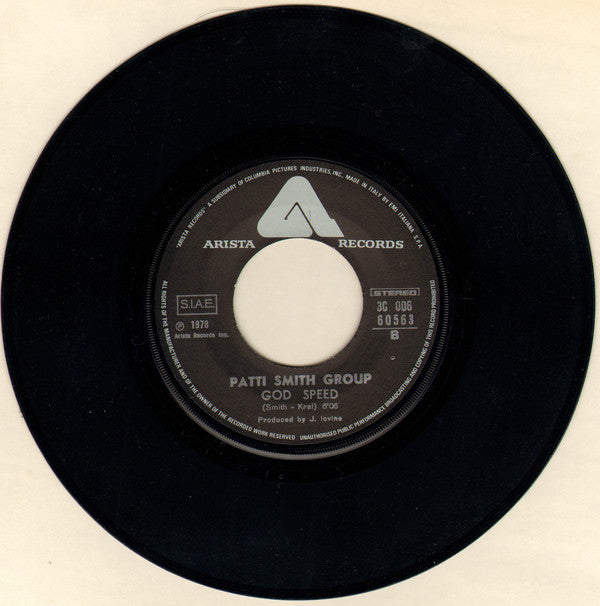 Patti Smith Group : Because The Night / God Speed (7")