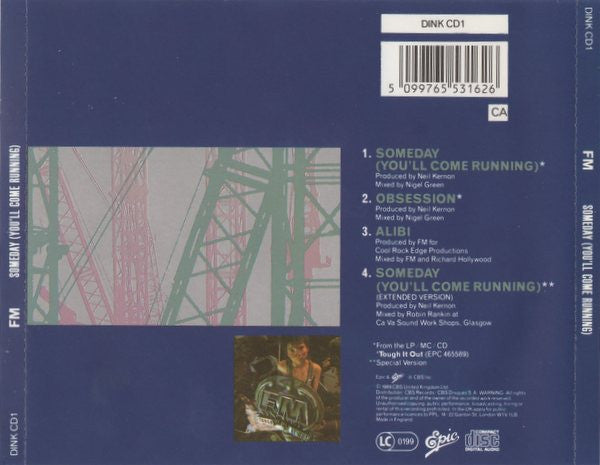 FM (6) : Someday (You'll Come Running) (CD, Single)