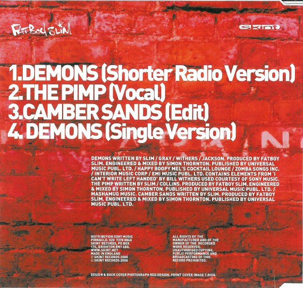 Fatboy Slim Featuring Macy Gray : Demons (CD, Single)