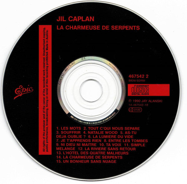 Jil Caplan : La Charmeuse De Serpents (CD, Album)