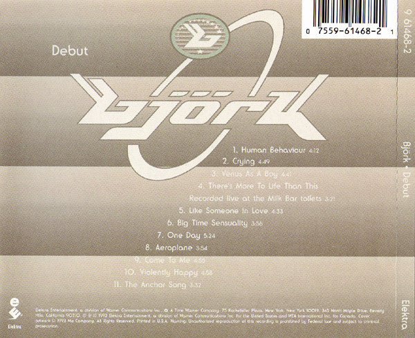 Björk : Debut (CD, Album)